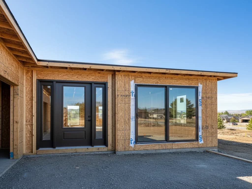 New construction exterior doors installed in a framed home — New Construction Doors in Eagle, Ada County, Idaho