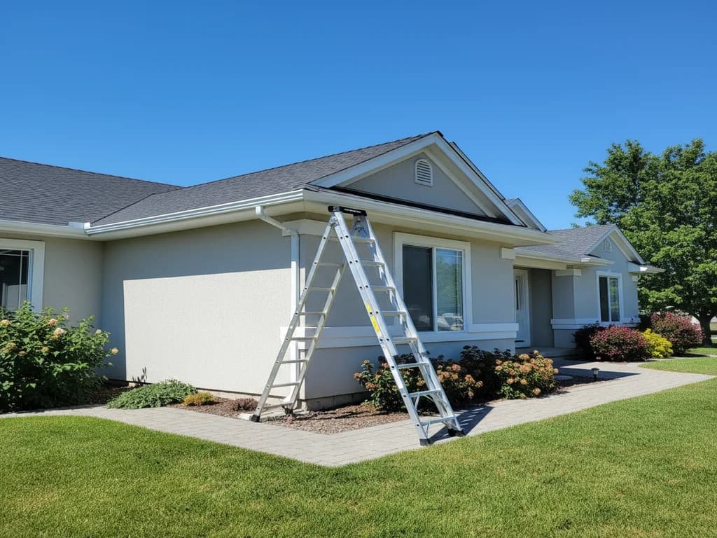 New soffit and fascia installed along a home's roofline eave — Soffit & Fascia, Treasure Valley Idaho