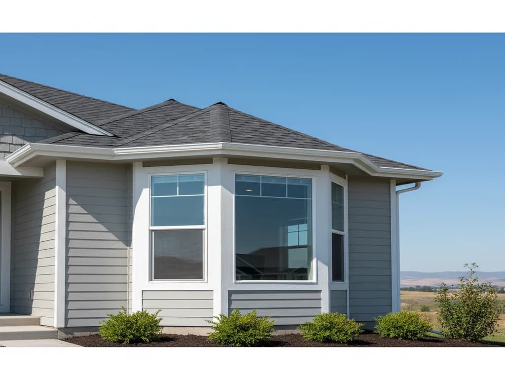 Bay window projection on the front of a home — Bay & Bow Windows, Treasure Valley Idaho