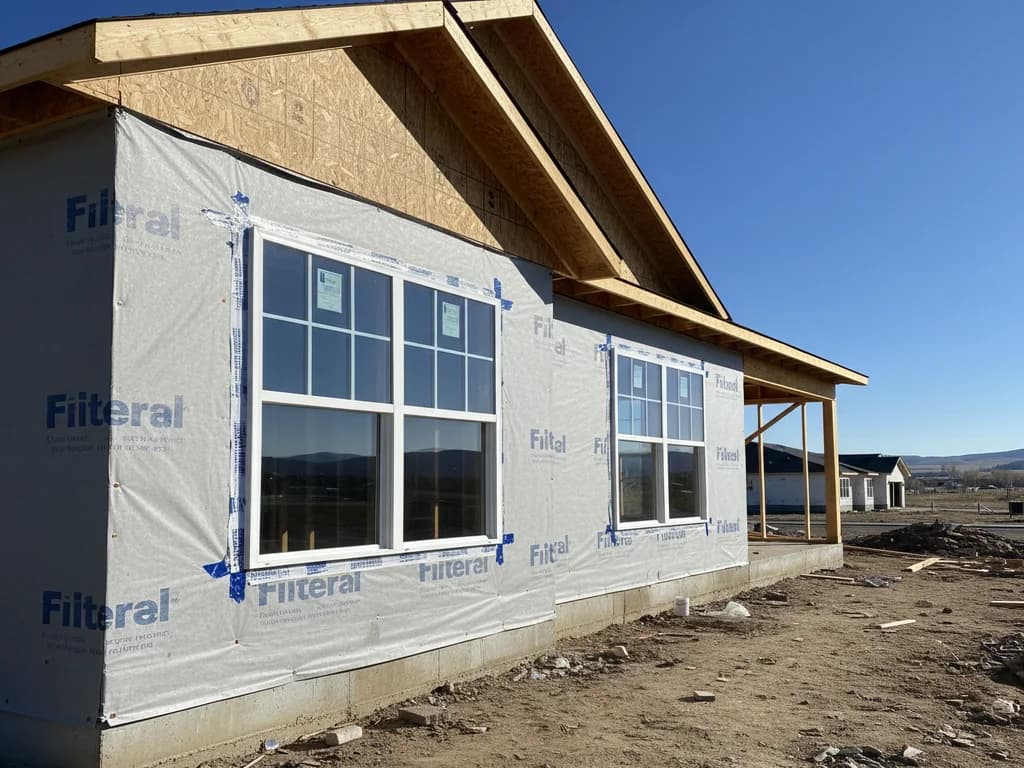 New construction windows installed in a framed home — New Construction Windows in Eagle, Ada County, Idaho